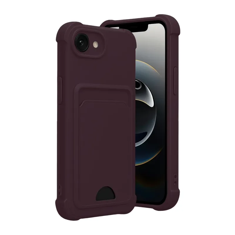 iPhone 16E Kelvin Kartvizitli Silikon - Derin Mor