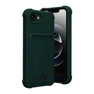 iPhone 16E Kelvin Kartvizitli Silikon - Koyu Yeşil