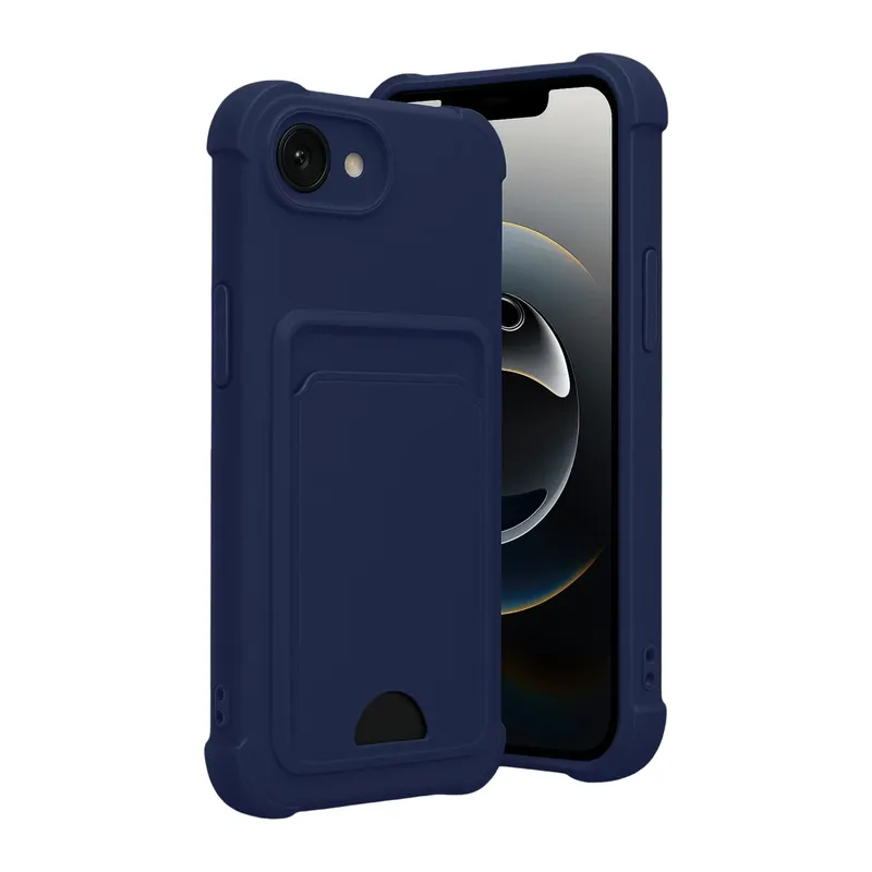 iPhone 16E Kelvin Kartvizitli Silikon - Lacivert