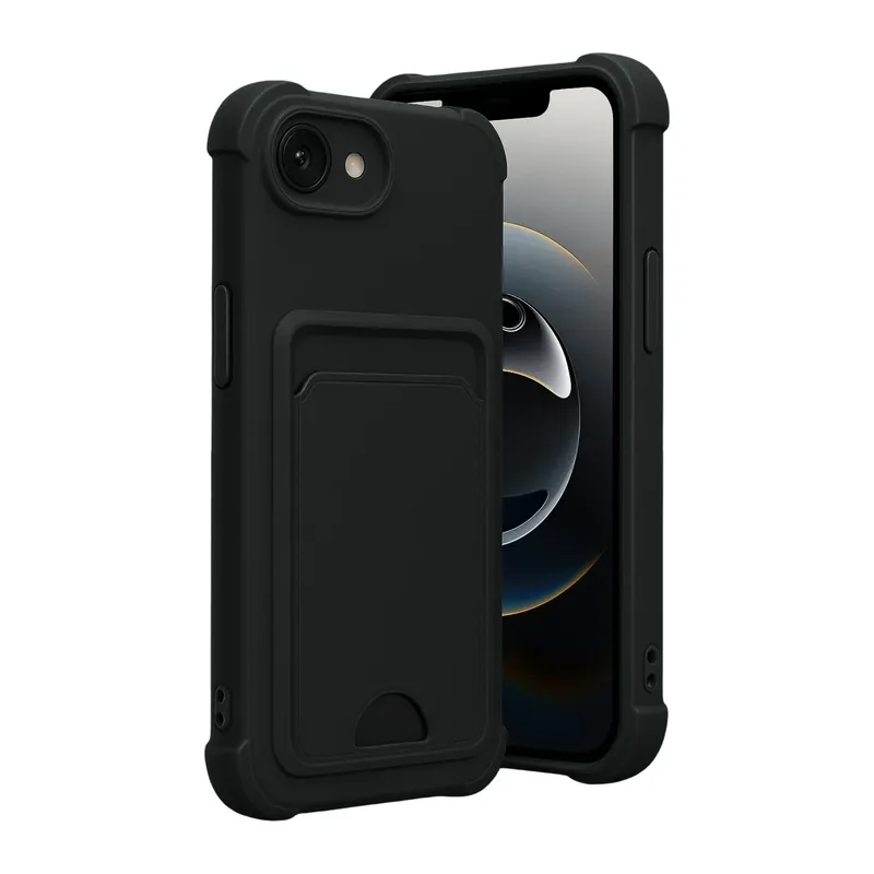 iPhone 16E Kelvin Kartvizitli Silikon - Siyah