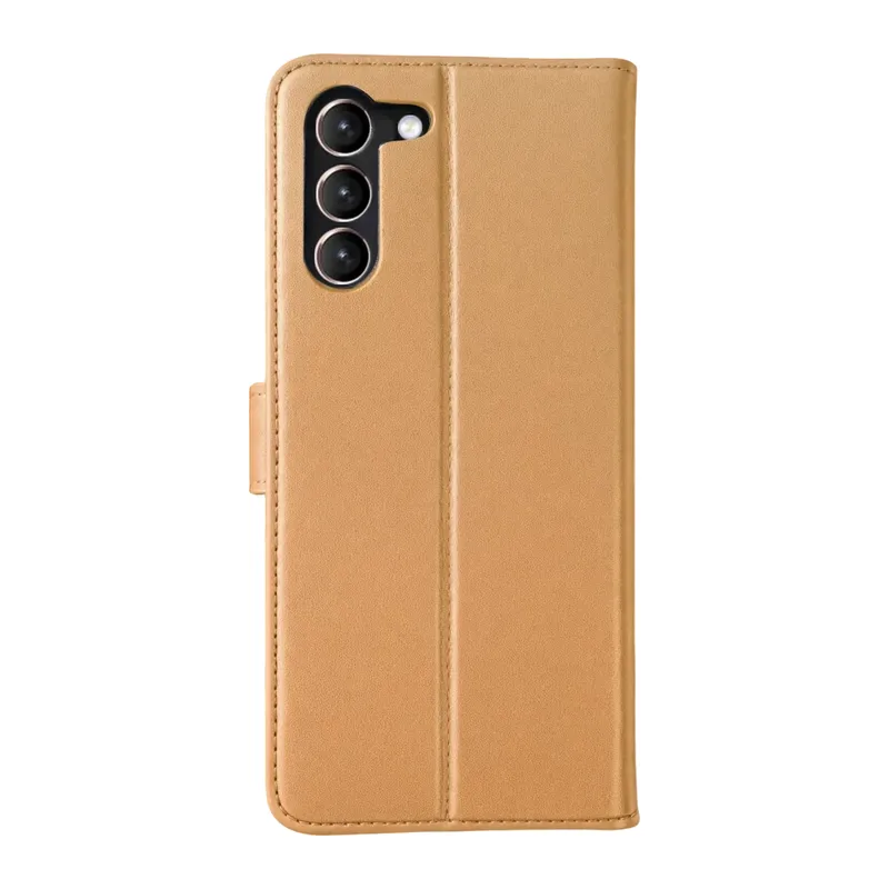 Samsung Galaxy S23 Plus Trend S Plus Kapaklı Kılıf - Gold