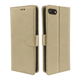 Realme C2 Trend S Plus Kapaklı Kılıf - Gold