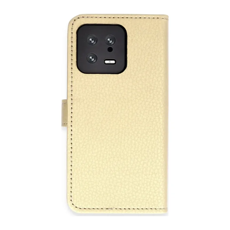 Mi 13 Trend S Plus Kapaklı Kılıf - Gold