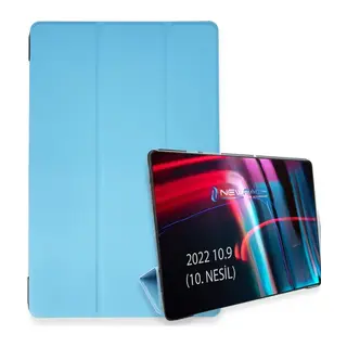 iPad 2025 10.9 10.nesil (A16) Kılıf Tablet Smart Kılıf - Açık Mavi