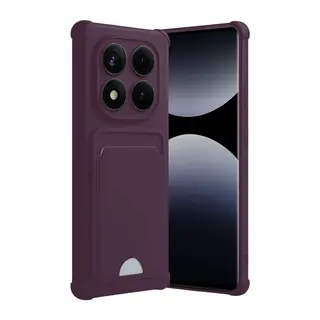 Redmi Note 14 Pro Plus Kelvin Kartvizitli Silikon - Derin Mor