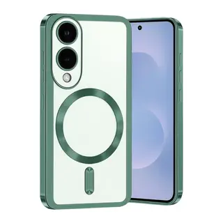 Samsung Galaxy S25 Edge Kross Magneticsafe Kapak - Koyu Yeşil
