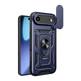 iPhone 17 Air Pars Lens Yüzüklü Silikon - Lacivert