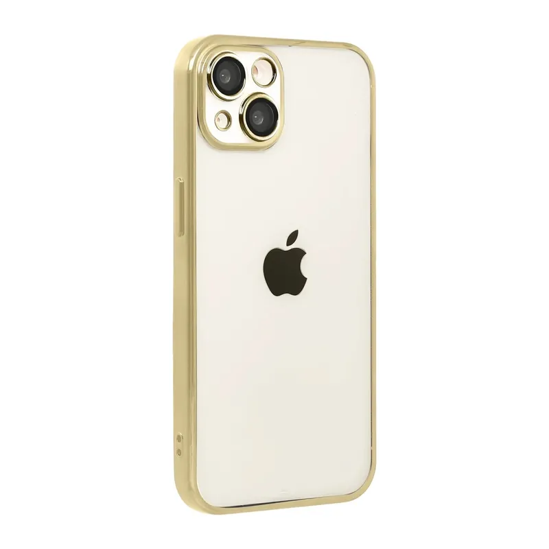 iPhone 15 Lensli Silikon - Gold