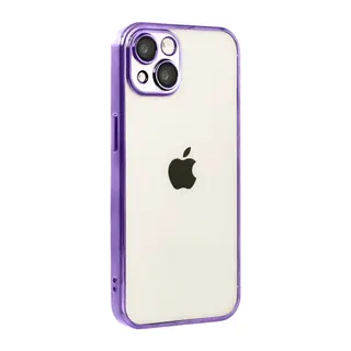 iPhone 15 Lensli Silikon - Mor