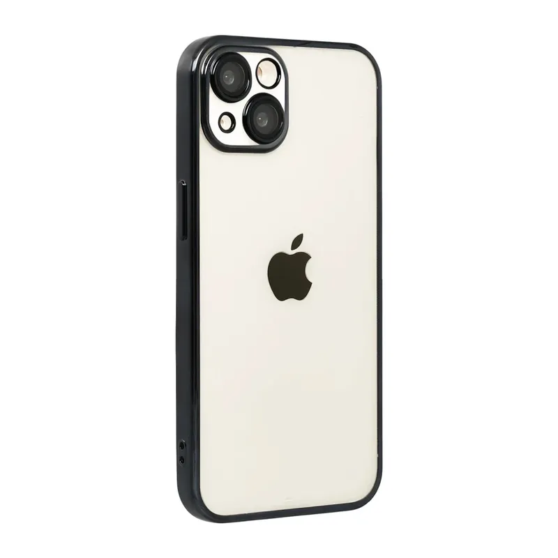 iPhone 15 Lensli Silikon - Siyah