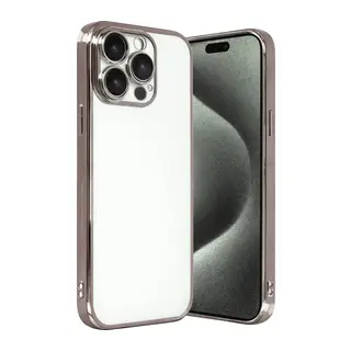 iPhone 15 Pro Max Lensli Silikon - Titan Gri