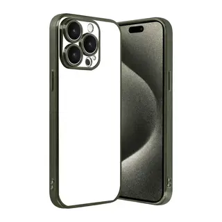 iPhone 15 Pro Max Lensli Silikon - Yeşil