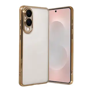 Samsung Galaxy S25 Edge Lensli Silikon - Gold