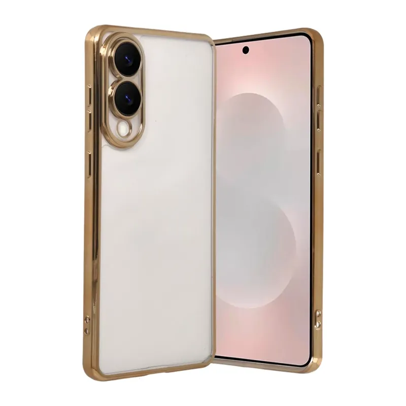 Samsung Galaxy S25 Edge Lensli Silikon - Gold