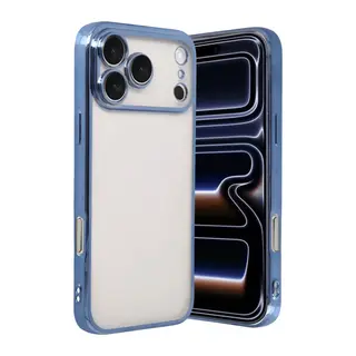 iPhone 17 Pro Lensli Silikon - Açık Mavi