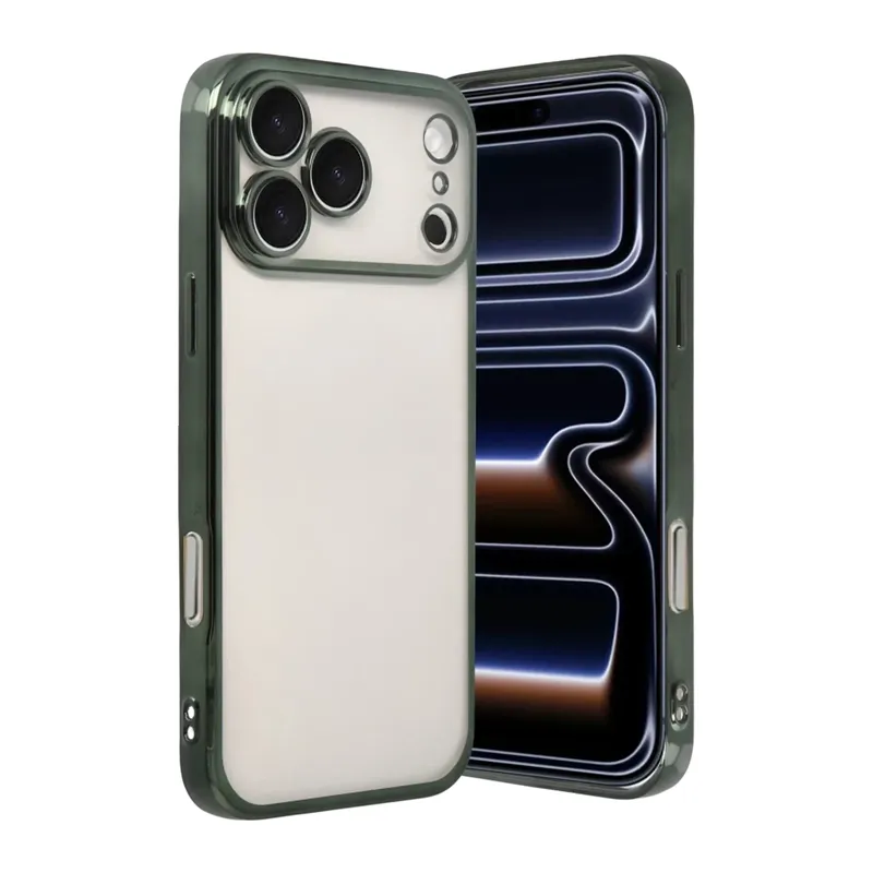 iPhone 17 Pro Lensli Silikon - Yeşil