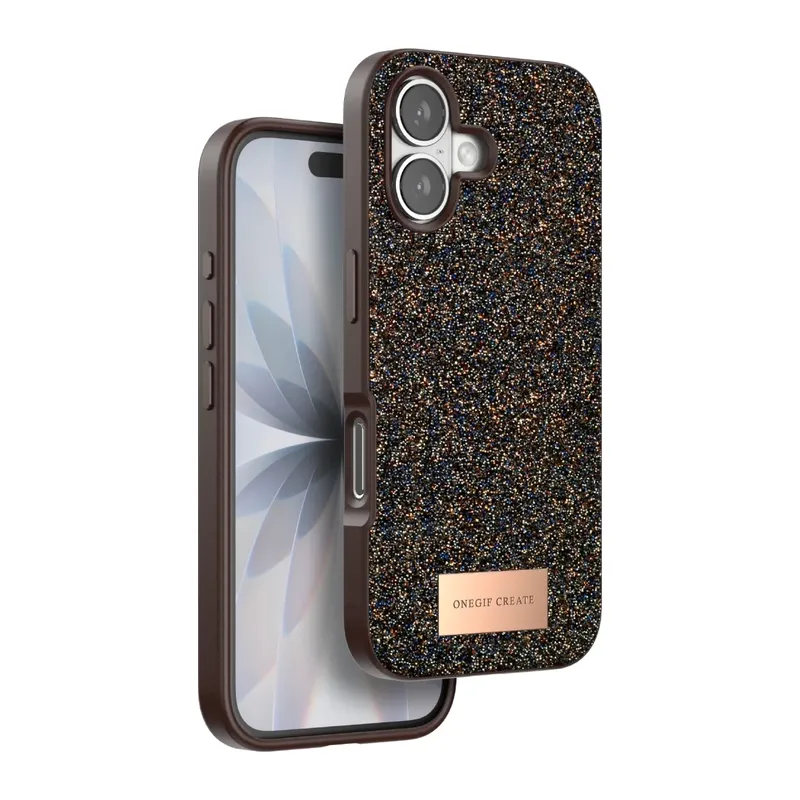 iPhone 17 Bright Simli Kapak - Gold