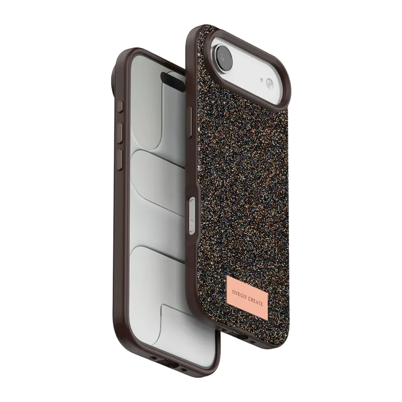 iPhone 17 Air Bright Simli Kapak - Gold