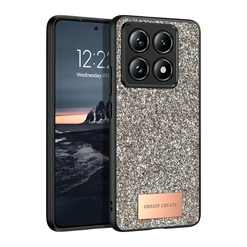 Mi 14T Pro Bright Simli Kapak - Gold