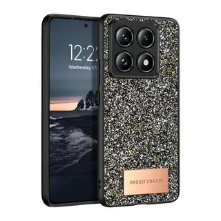 Mi 14T Pro Bright Simli Kapak - Gümüş