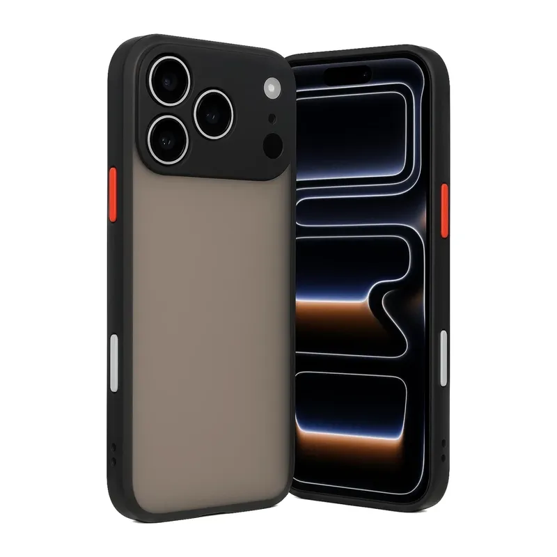 iPhone 17 Pro Max Kılıf Montreal Silikon Kapak - Siyah