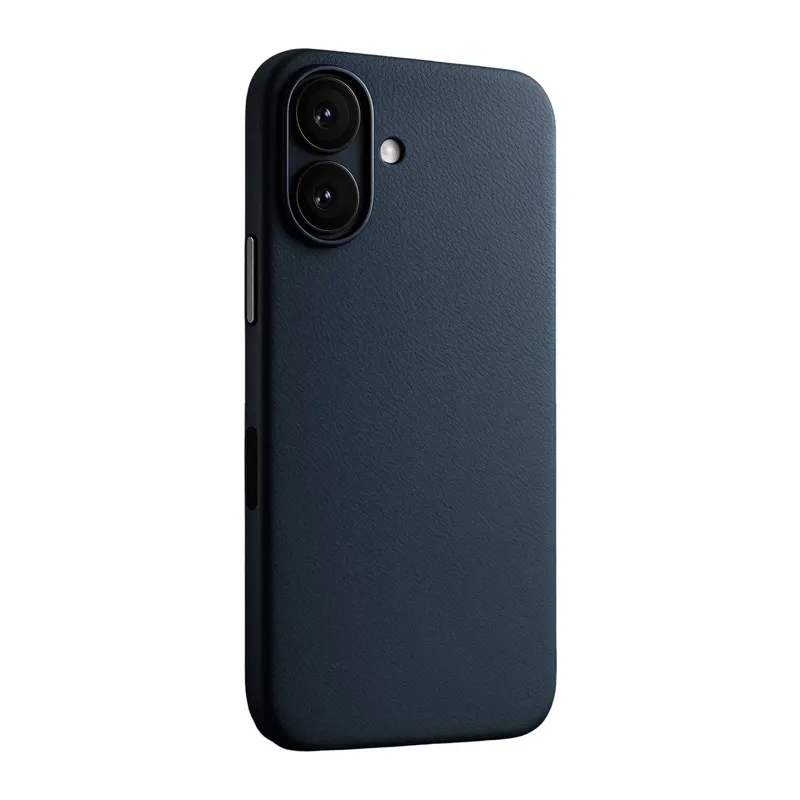 iPhone 17 Wonder Deri Magsafe Kapak - Lacivert