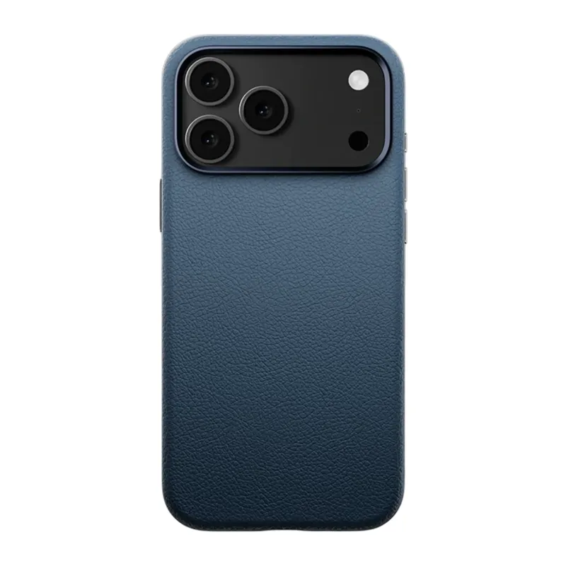 iPhone 17 Pro/18 Pro Wonder Deri Magsafe Kapak - Lacivert