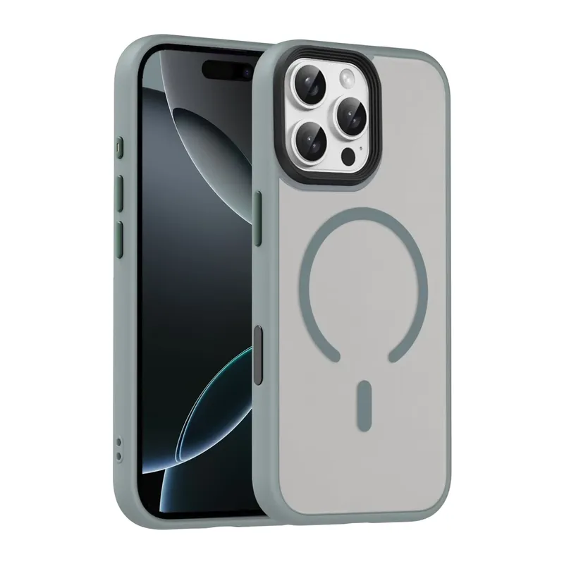 iPhone 16 Pro Max Megane Magsafe Kapak - Titan Gri