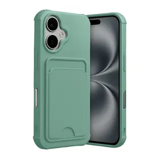 iPhone 17 Kelvin Kartvizitli Silikon - Açık Yeşil