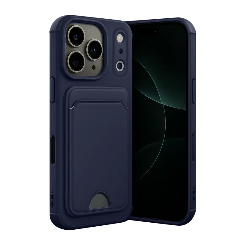 iPhone 17 Pro Max Kelvin Kartvizitli Silikon - Lacivert