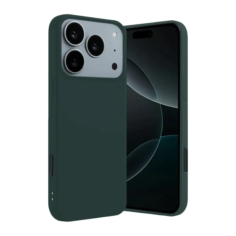 iPhone 17 Pro/18 Pro First Silikon - Koyu Yeşil