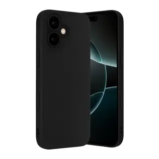 iPhone 17 Nano içi Kadife Silikon - Siyah
