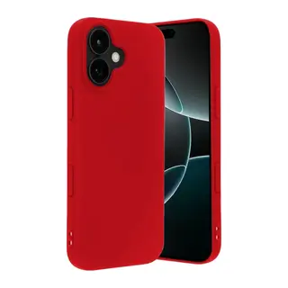 iPhone 17 Nano içi Kadife Silikon - Kırmızı