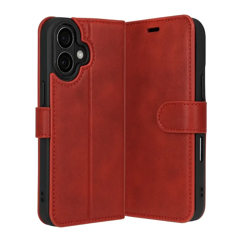 iPhone 17 Trend S Plus Kapaklı Kılıf - Kırmızı