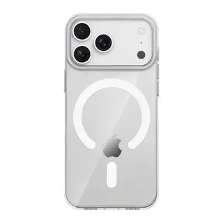 iPhone 17 Pro/18 Pro PC Blank Magsafe Kapak - Şeffaf