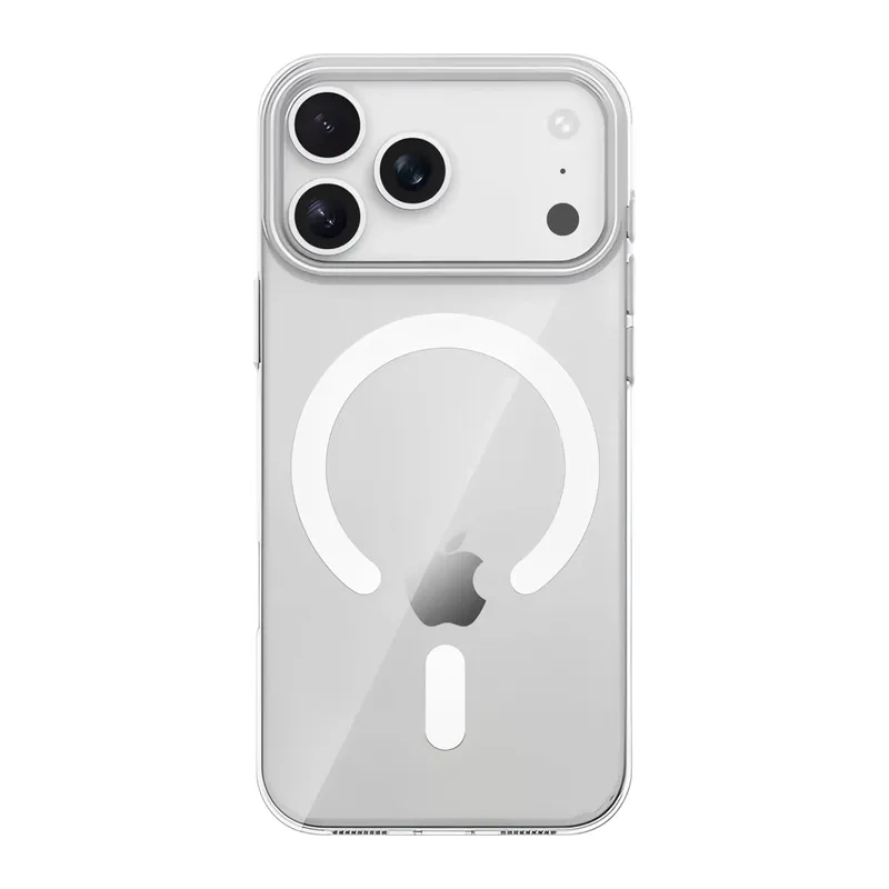 iPhone 17 Pro/18 Pro PC Blank Magsafe Kapak - Şeffaf