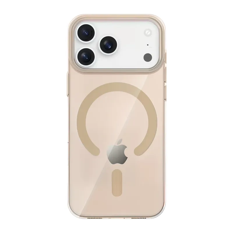 iPhone 17 Pro PC Blank Magsafe Kapak - Çöl Titanyum