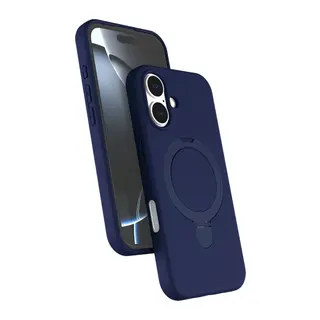 iPhone 16 Plus Regal Magsafe Standlı Kapak - Lacivert