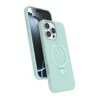 iPhone 16 Pro Max Regal Magsafe Standlı Kapak - Su Yeşili