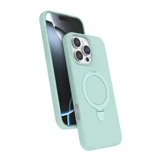 iPhone 16 Pro Regal Magsafe Standlı Kapak - Su Yeşili