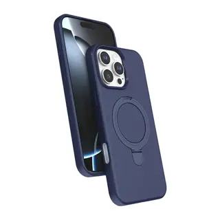 iPhone 16 Pro Regal Magsafe Standlı Kapak - Lacivert