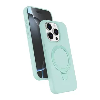 iPhone 15 Pro Max Regal Magsafe Standlı Kapak - Su Yeşili