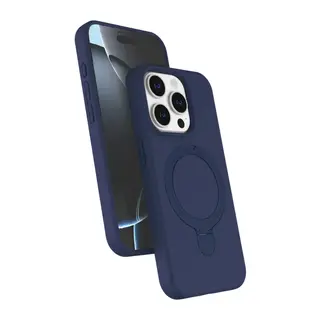 iPhone 15 Pro Max Regal Magsafe Standlı Kapak - Lacivert