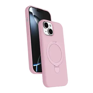 iPhone 14 Regal Magsafe Standlı Kapak - Açık Pembe
