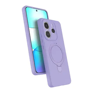 Redmi Note 14 4G Regal Magsafe Standlı Kapak - Lila