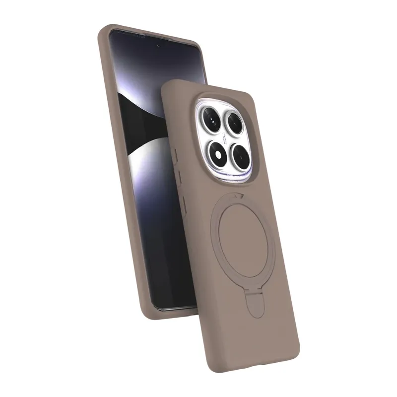Redmi Note 14 Pro 5G Regal Magsafe Standlı Kapak - Çöl Titanyum