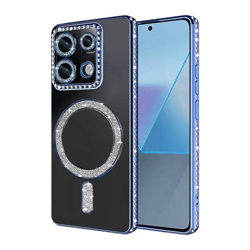 Redmi 13C Joke Simli Magneticsafe Kılıf - Mavi