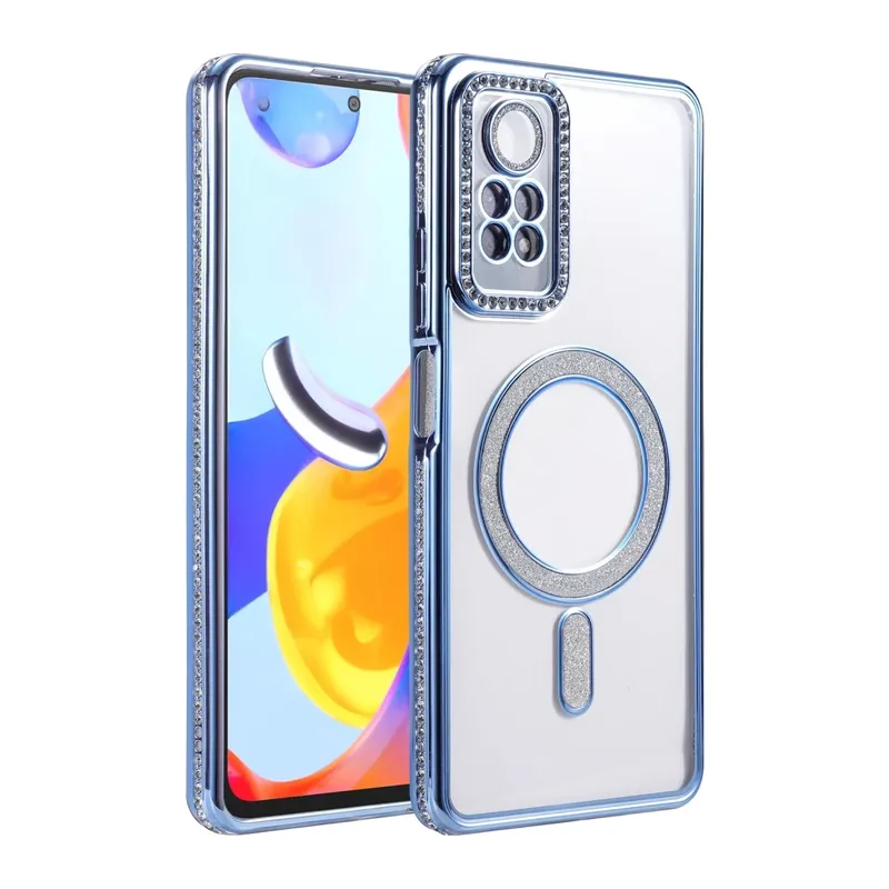 Redmi Note 12 Pro 4G Joke Simli Magneticsafe Kılıf - Mavi