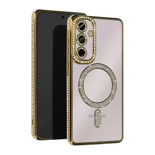 Samsung Galaxy A36 Joke Simli Magneticsafe Kılıf - Gold