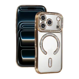 iPhone 18 Pro/17 Pro Joke Simli Magneticsafe Kılıf - Gold
